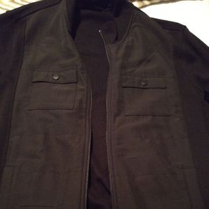 Black Alfini Dress Coat